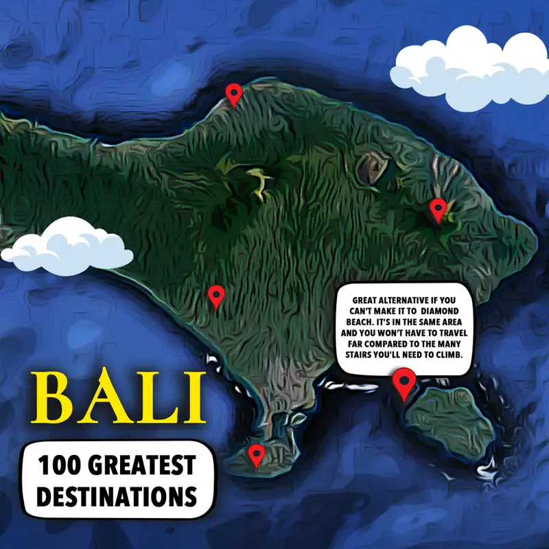 Bali's Best Destinations Map Guide
